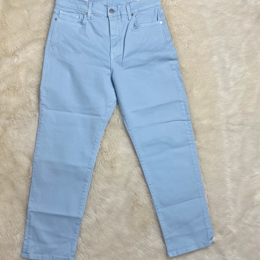 Baldwin Vintage Baby Blues Crop Straight Jeans, Size 31 - Picture 1 of 14